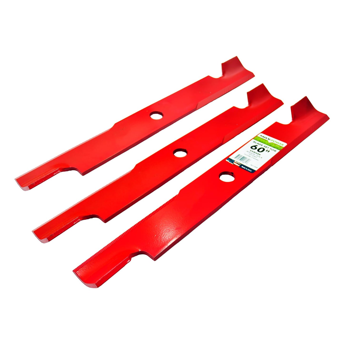 MaxPower 561139 Heavy Duty 3-Blade Set for 60" Cut Exmark Replaces 103-6403, 103-6403-S