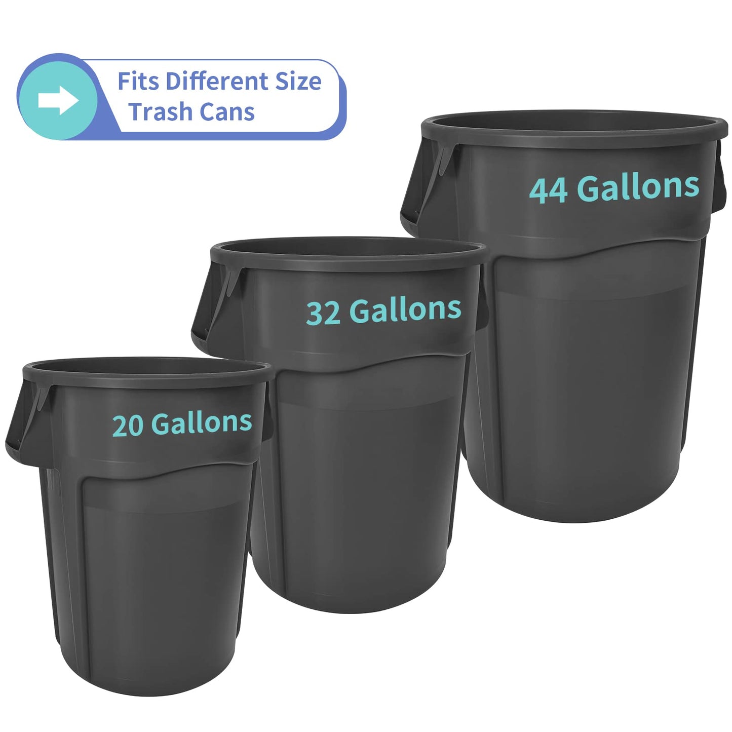 MOLIGOU Trash Can Caddy Bag, 12 Pockets Garbage Bin Caddy Organizer for Cleaning Tools and Supplies, Fits 20-44 Gallon Can