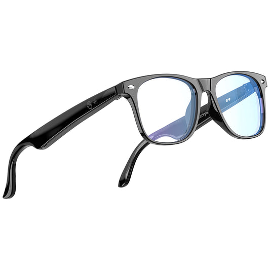 2025 AI Translation Smart Glasses for Men Women,7 Day Ultra-Long Standby,Anti-Blue Light/UV400,Bluetooth Glasses with 164 Translation,IP65 Waterproof,Multifunctional Sunglasses for Android iOS Black