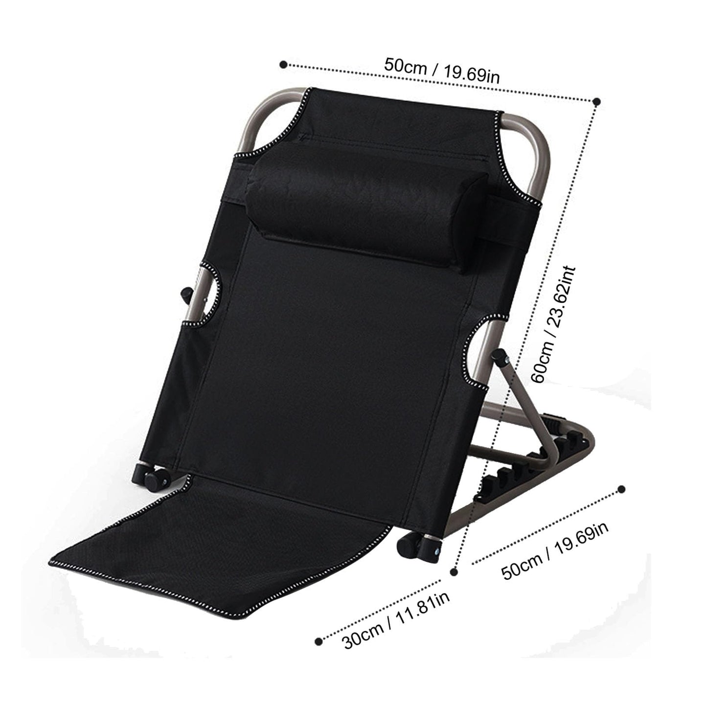 Bed Backrest for Sitting Up in Bed Adjustable, Lifting Bed Backrest Floor Chair with Head Pillow Folding 6 Degree Sit Up Backrest Floor Chair Bed Backrest for Sitting Up in Bed