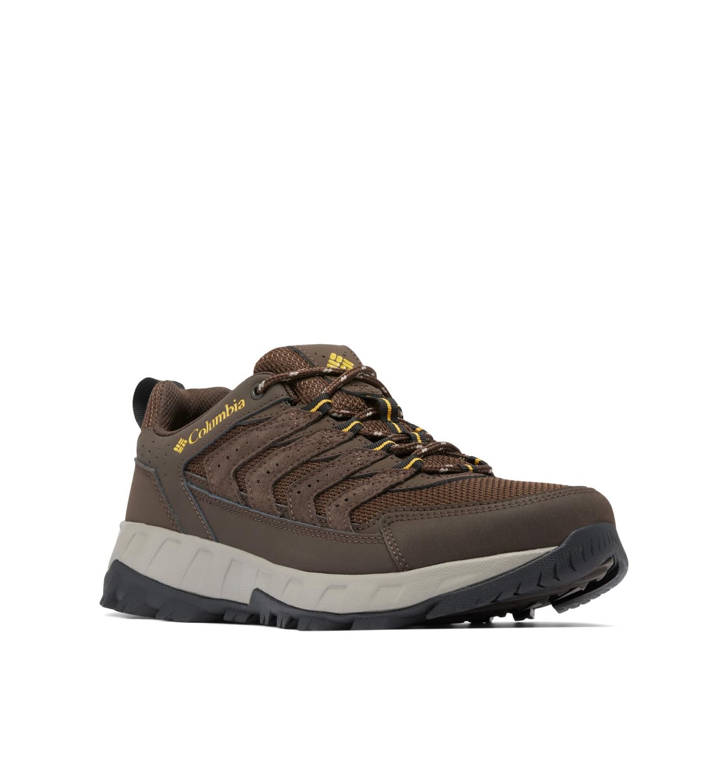 Columbia Men's Strata Trail Low, Cordovan/Golden Yellow, 7.5