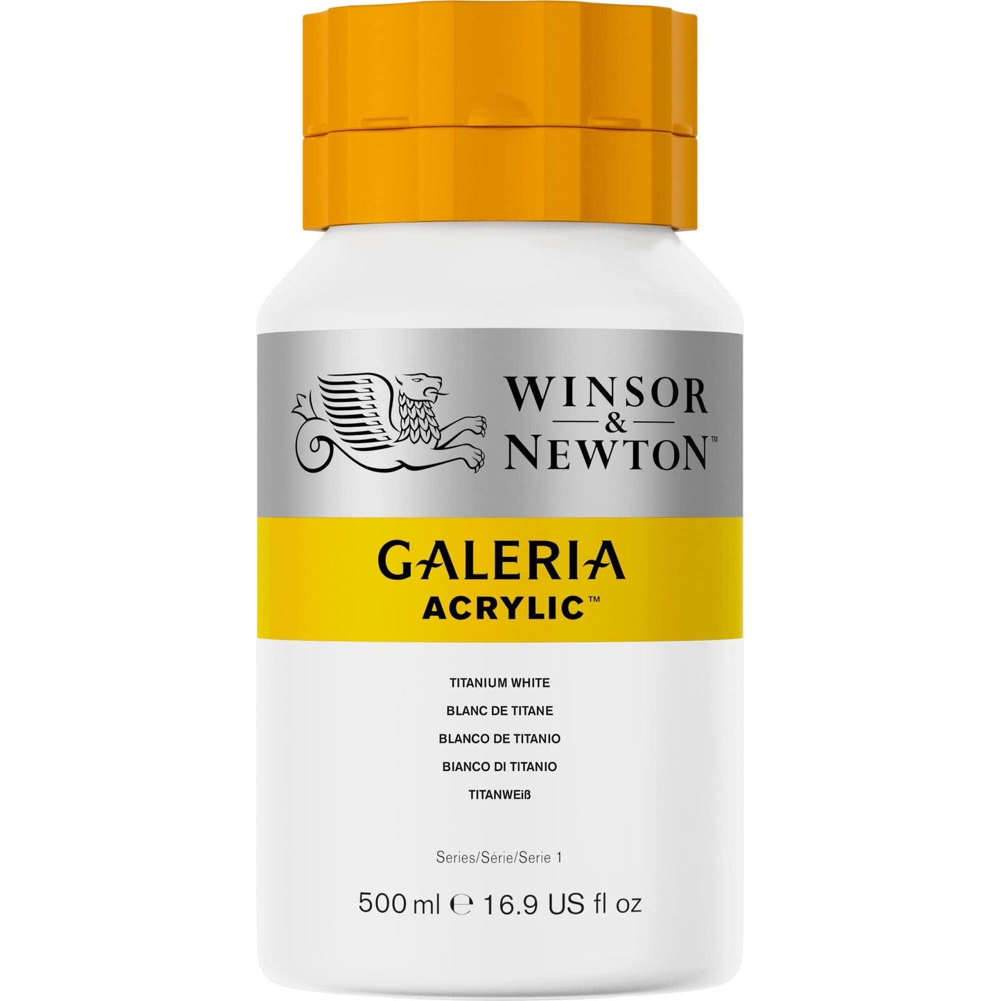 Winsor & Newton Galeria Acrylic Color Tube, 500ml, Titanium White