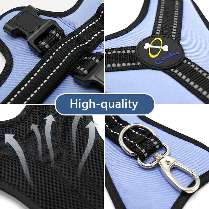 Coodeo Dog Lift Harness, Support & Recovery Sling, Pet Rehabilitation Lifts Vest Adjustable Breathable Straps for Old, Disabled, Joint Injuries, Arthritis, Paralysis Dogs Walk (Large)