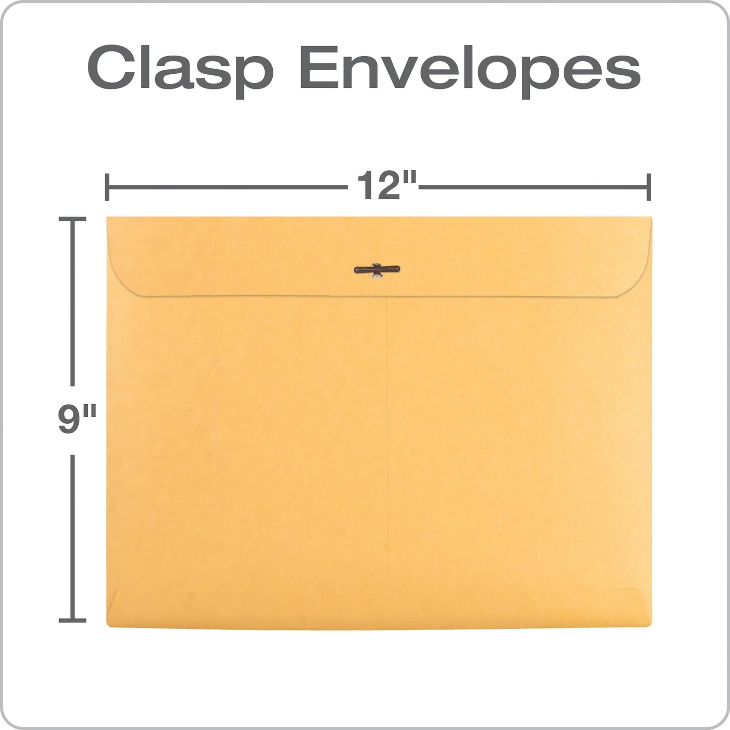 Quality Park 38090 Quality Park Clasp Envelopes, Redi-File, 9x12, 28-Pound, 100 Per Box
