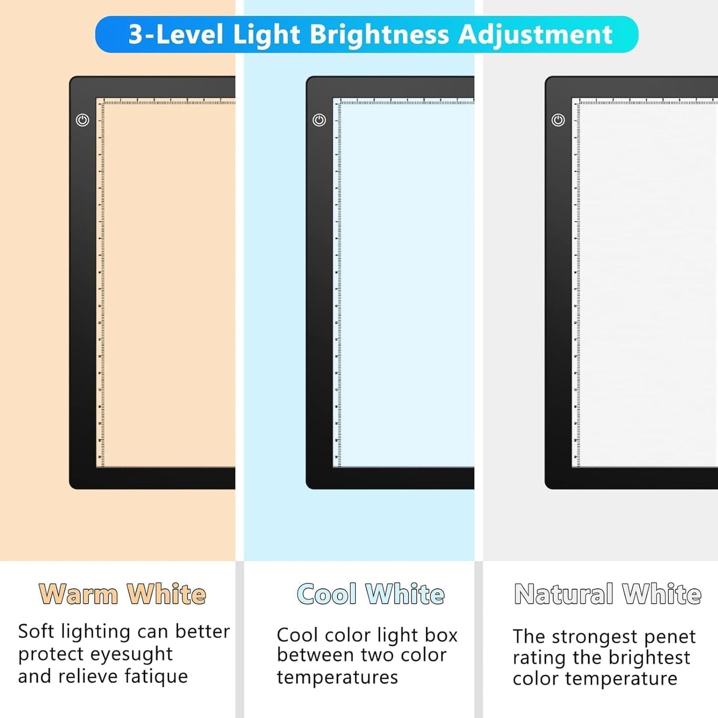 Eyesen Slide Viewer Light Box for Negative Films & Slides, A4 Light Board Scanner for Viewing & Scanning Photos Slide and Film Negative