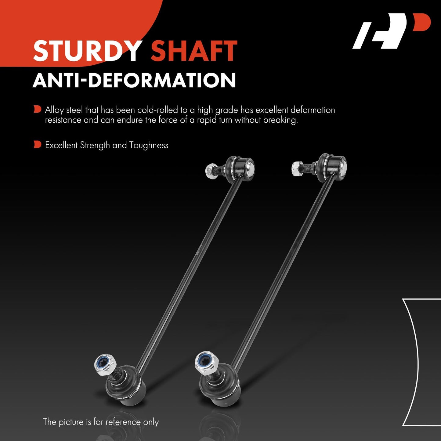 A-Premium 2 x Front Sway Bar Links Stabilizer Bar Links, Compatible with Volkswagen Jetta Golf Passat Tiguan Eos CC Beetle & Audi A3 (Quattro) Q3 (Quattro) TT (Quattro)