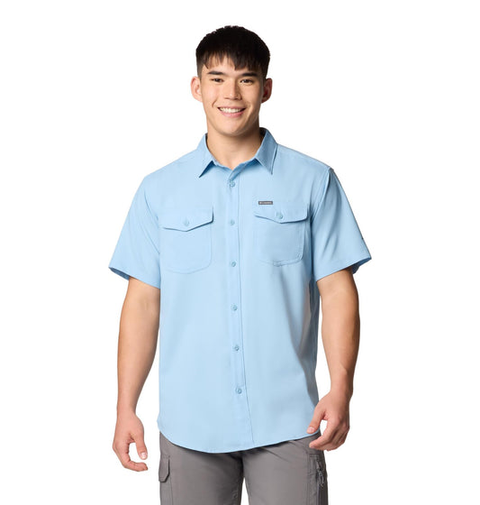 Columbia Men's Utilizer II Solid Short Sleeve Shirt, Ripple Blue, X-Large
