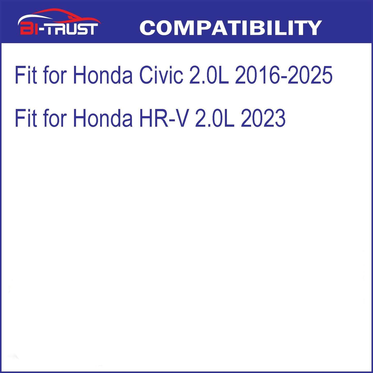 Engine & Cabin Air Filter Kit for Honda Civic 2016–2026 & HR-V 2023–2026 2.0L L4, Replacement CF11182 80291-T5R-A01, Direct Fit