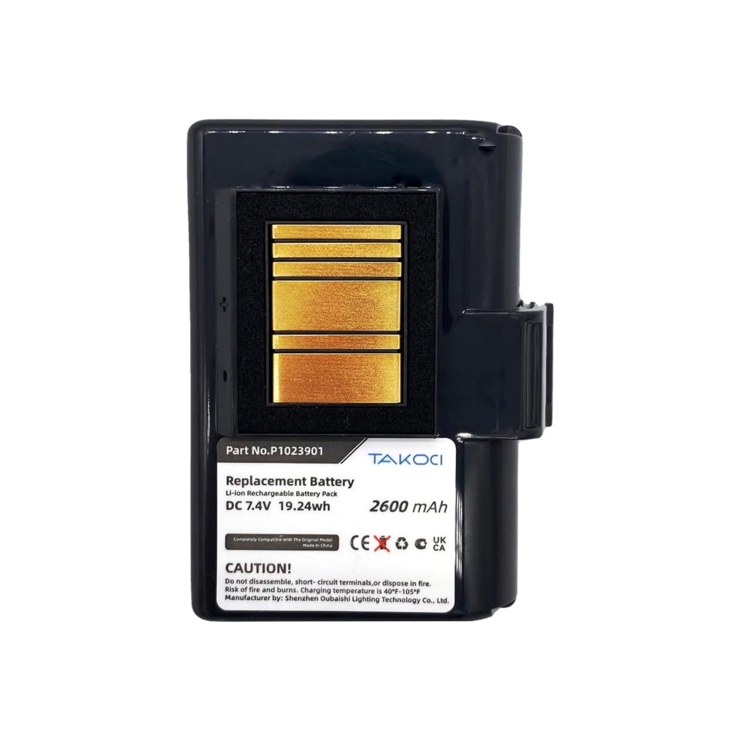Replacement 2600mAh Battery for Zebra QLN320 ZQ520 QLN220 ZQ510 ZQ500,fits Part No AT16004,P1023901, P1023901-LF, 7.4V