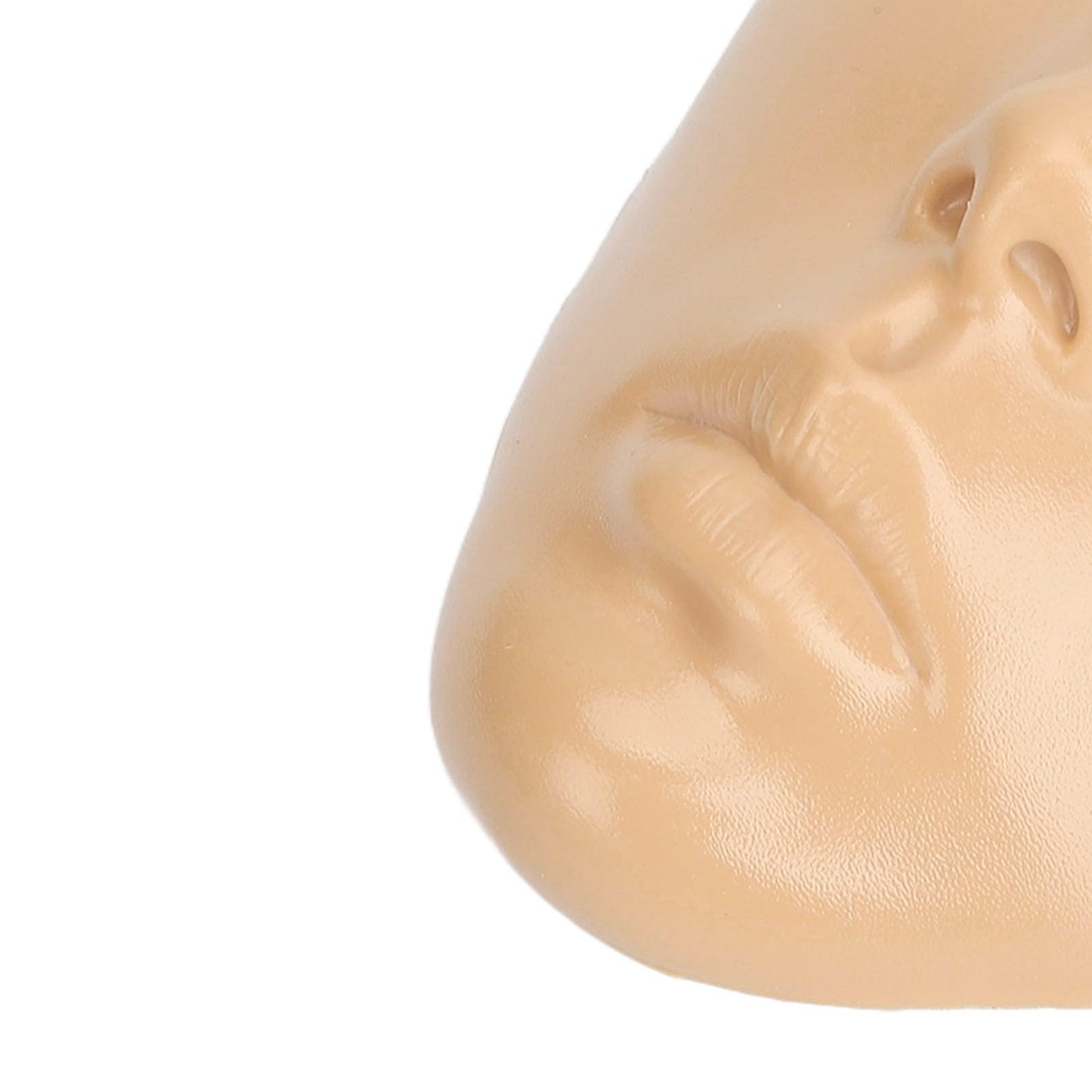 Astibym Makeup Practice Board, Full Face Silicone Mannequin for Beginners, Cosmetic (White Skin)