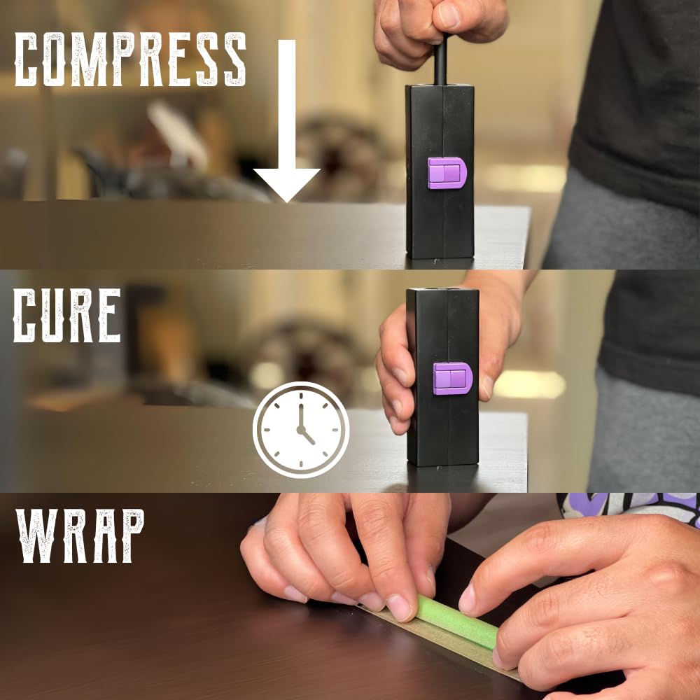 Purple Rose Supply Cannagar Mold – 1-2g Mini Cannagar Roller with Skewers, Wooden Tip, Funnel – 30 Minutes Burn Time Rolling Kit – Compact and Lightweight – Travel Friendly