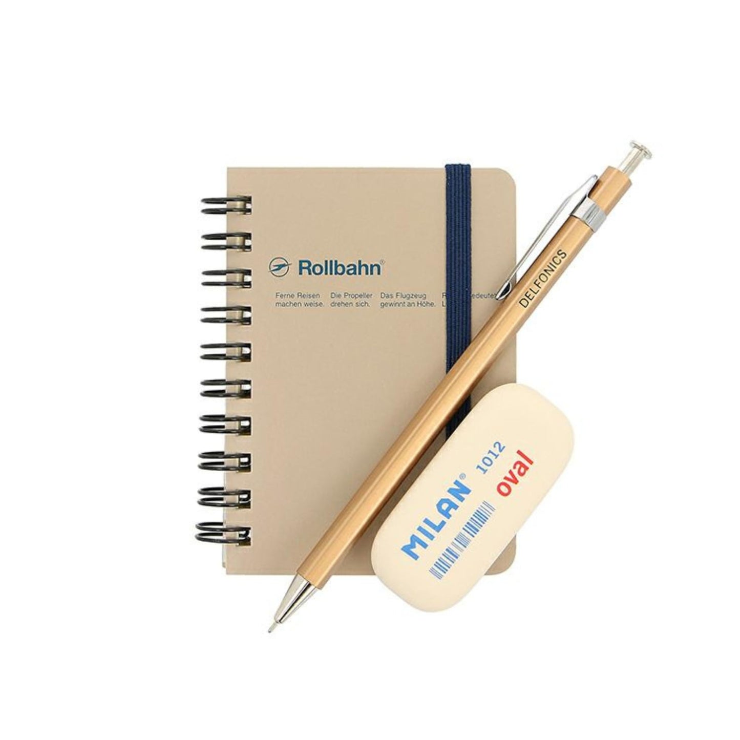 Delfonics Rollbahn Spiral Notebooks: 6-1/2 in x 8.5 in. (Cream)