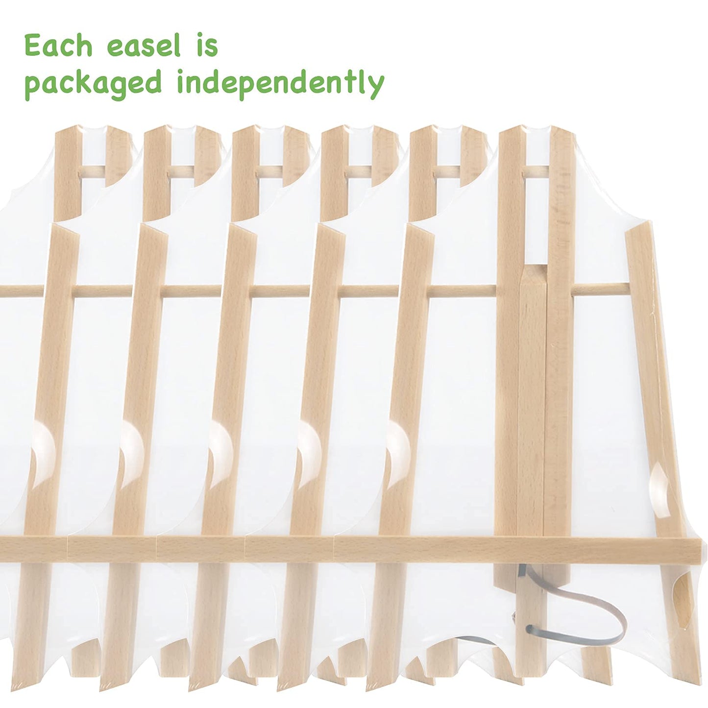 CONDA 6 Pack 16" Tabletop Display Easel, Portable A-Frame Tripod Display Easel for Painting Party & Displaying Canvases, Photos, Display Tripod Holder Stand for Students Kids Beginners