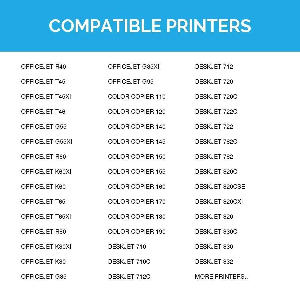LD Products Remanufactured HP 45 51645A Ink Cartridge Replacements for PhotoSmart: 1000 1100 1100xi 1115 1115cvr 1215 1215vm 1218 1218xi 1315 1315vm P1000 P1000xi P1100 P1100xi P2100 (Black 2-Pack)