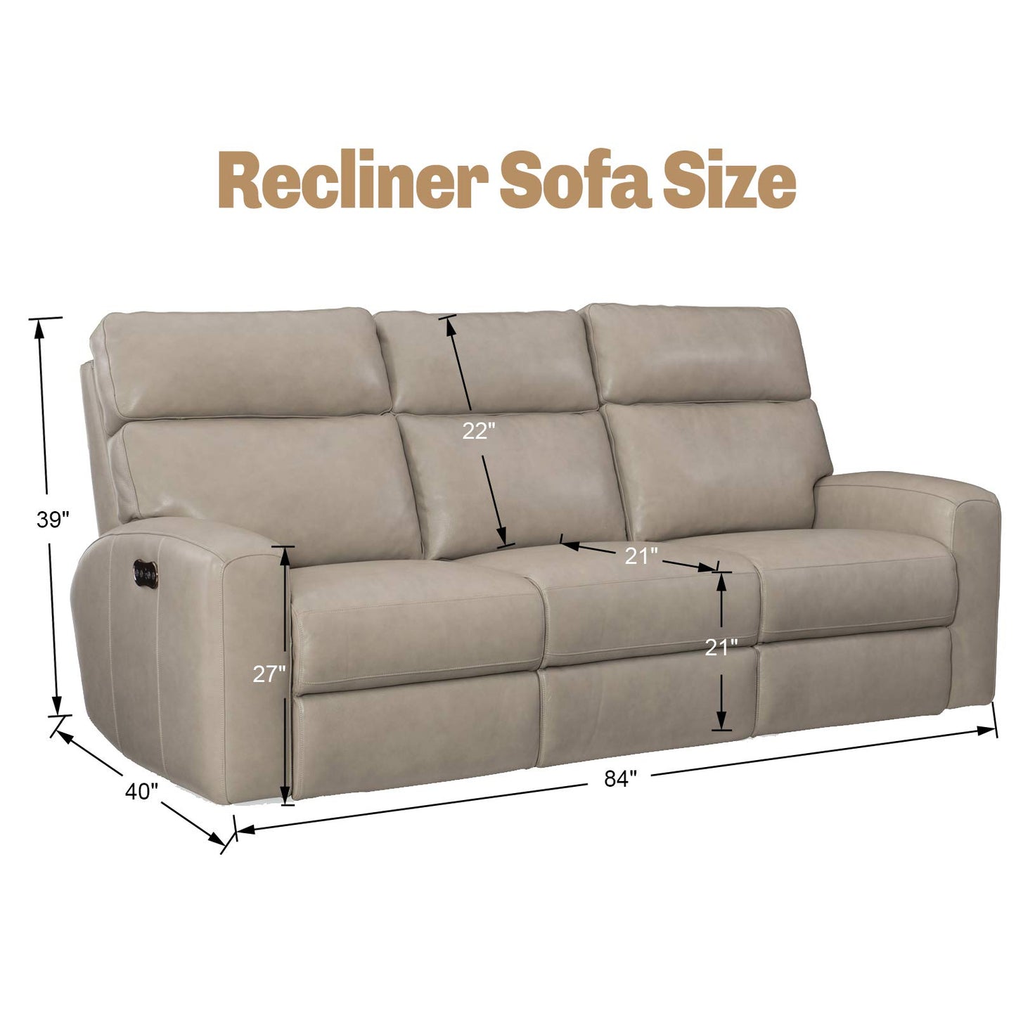 JIVINER Design 8 Piece Recliner Sofa Cover Stretch Jacquard Reclining Couch Covers for 3 Seater Sofa Slipcovers for Living Room Soft Recliner Protector with Pocket (3 Seat, Dark Gray)