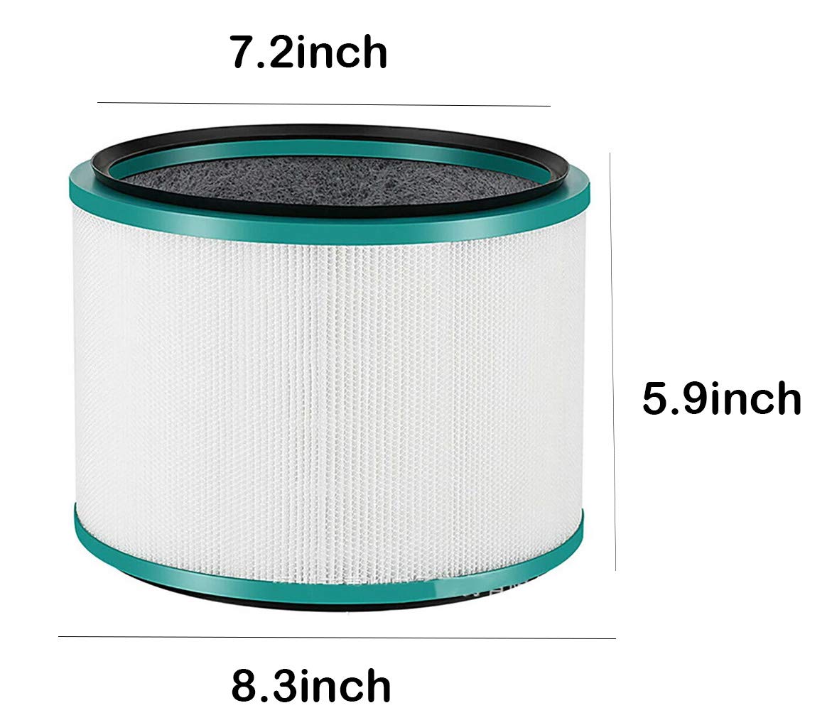 Hongfa HP01 HEPA Filter for Dyson Pure Hot and Cool Link Air Purifier,Air Purifier Filter Parts for Dyson HP02 HP01 DP01,968125-03