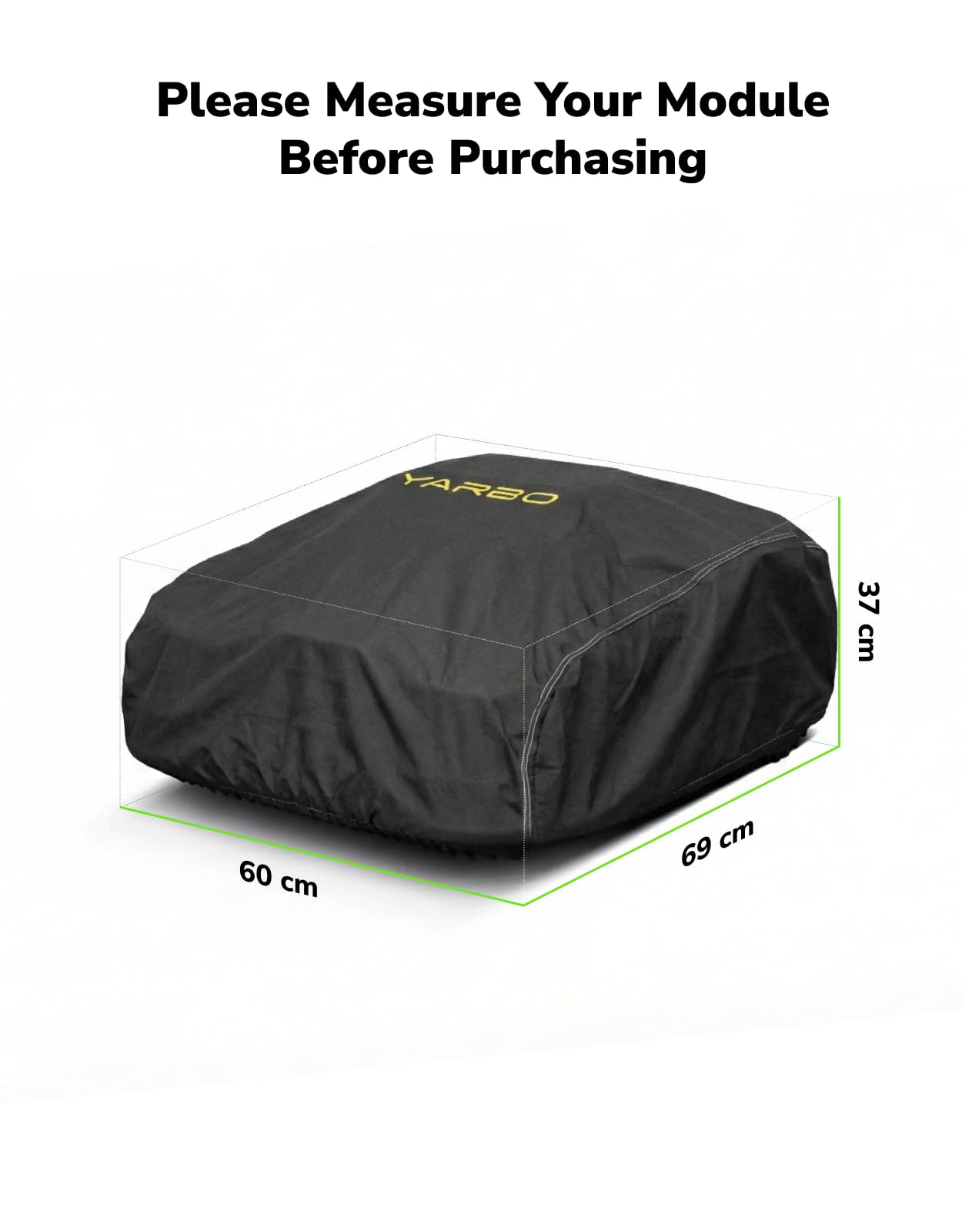 Yarbo Lawn Mower Module Cover – 100% Oxford Fabric Protective Cover, Custom Fit for Yarbo Lawn Mower Module, 69 × 60 × 37 CM