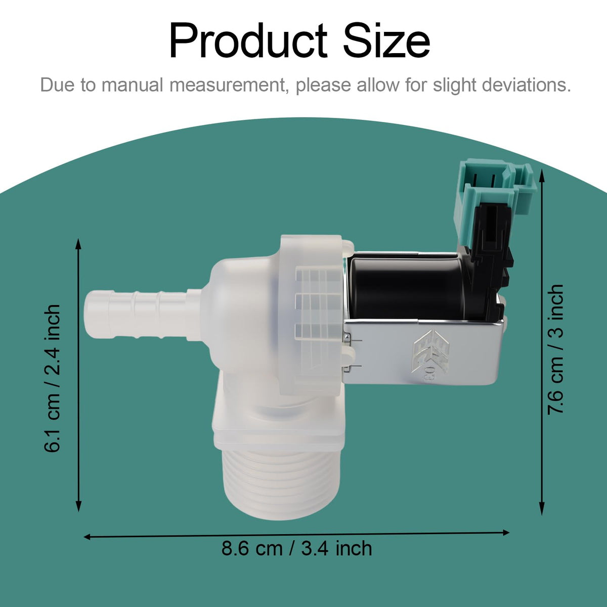 00628334/00637572/ 10023852 Dishwasher Water Inlet Valve Replacement Parts, Direct Fits BOSCH and Thermador SHXM98W75N/01, SHX863WD5N/01, SHEM63W55N/01,SHPM65Z55N/01 and More Models(OEM Quality)