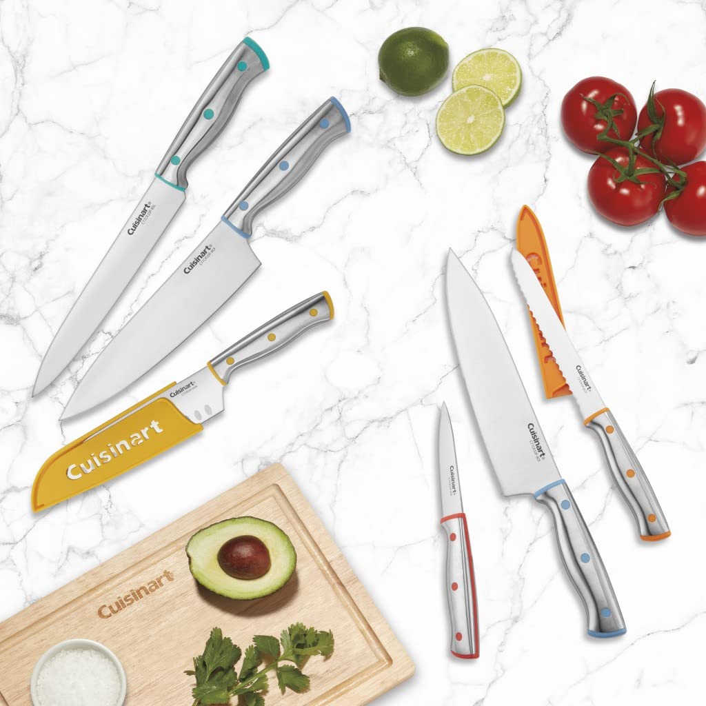 Cuisinart 10-Piece Stainless Steel Knife Set with Blade Guards (C77CR-10PC)