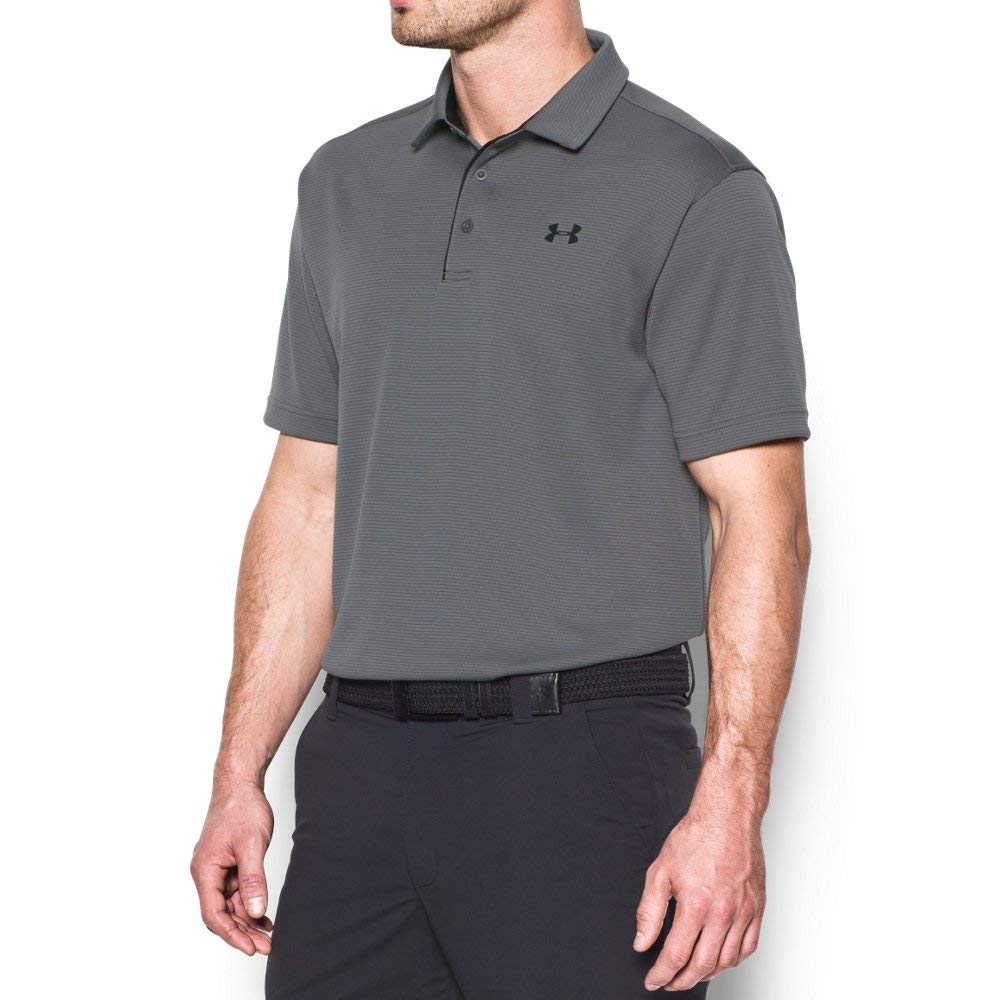 UNDER ARMOUR mens Tech Golf Polo ,Mango Orange (492)/Pitch Gray,3X-Large Tall