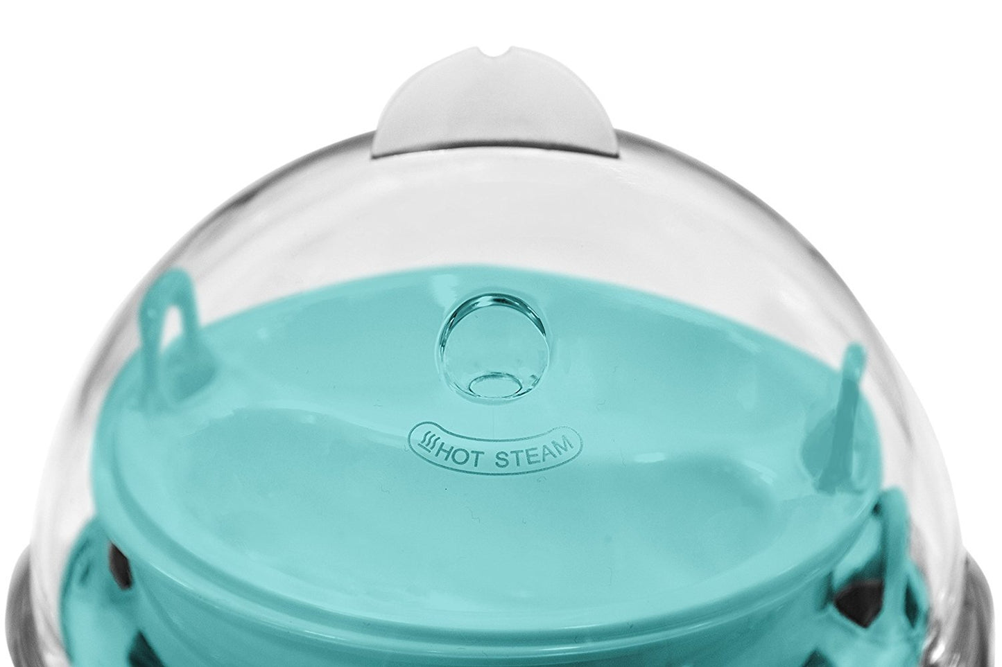 Elite Cuisine EGC-007T Maxi-Matic Egg Poacher & Egg Cooker with 7 Egg Capacity, Teal