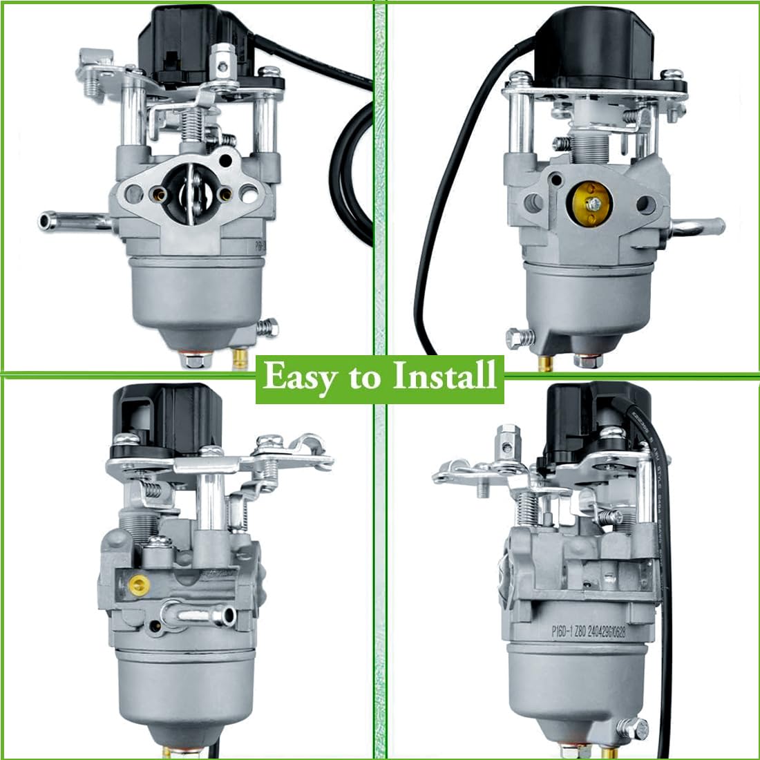 2000W/2500W Generator Carburetor for Predator Champion Firman Harbor Freight Yamaha A-ipower ETQ Ryobi Westinghouse 2000 2300 Watt Inverter Generator 62523 Carb with Fuel Line Gasket