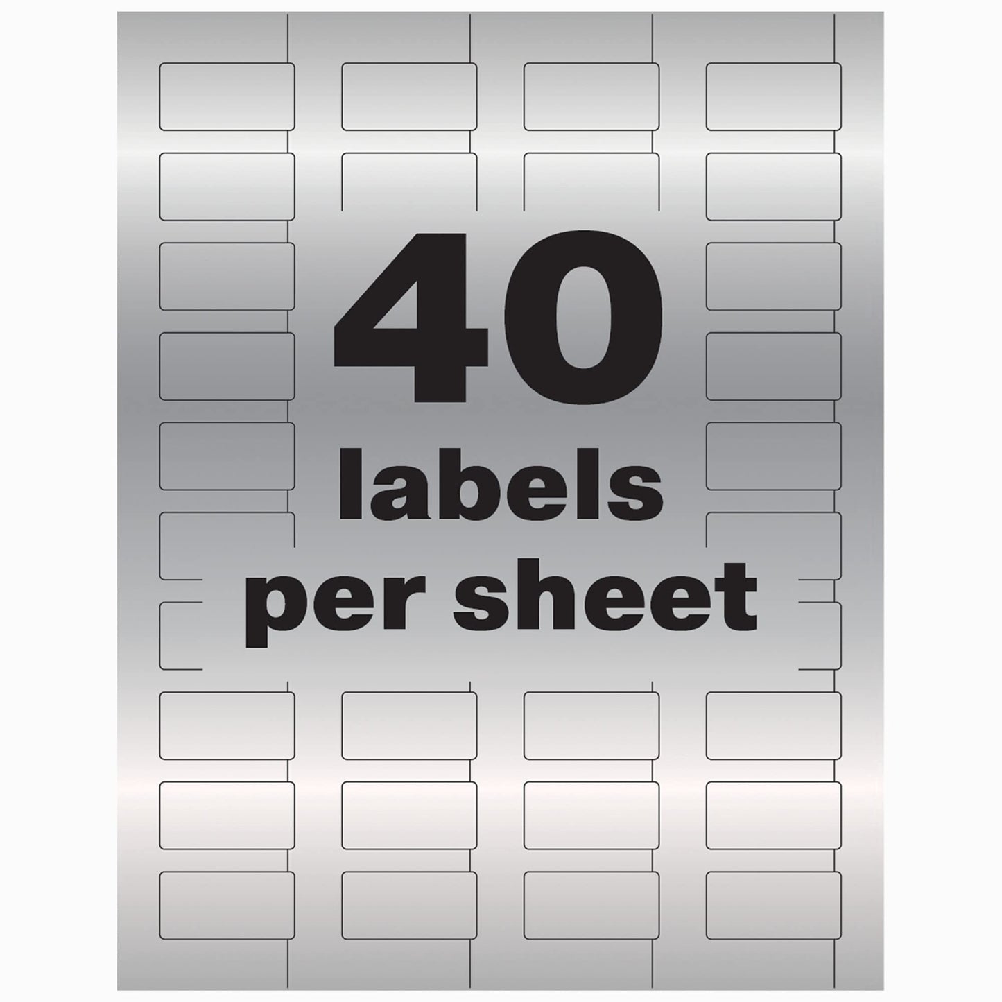 PermaTrack Durable Metallic Asset Tag Labels, Laser, 3/4"