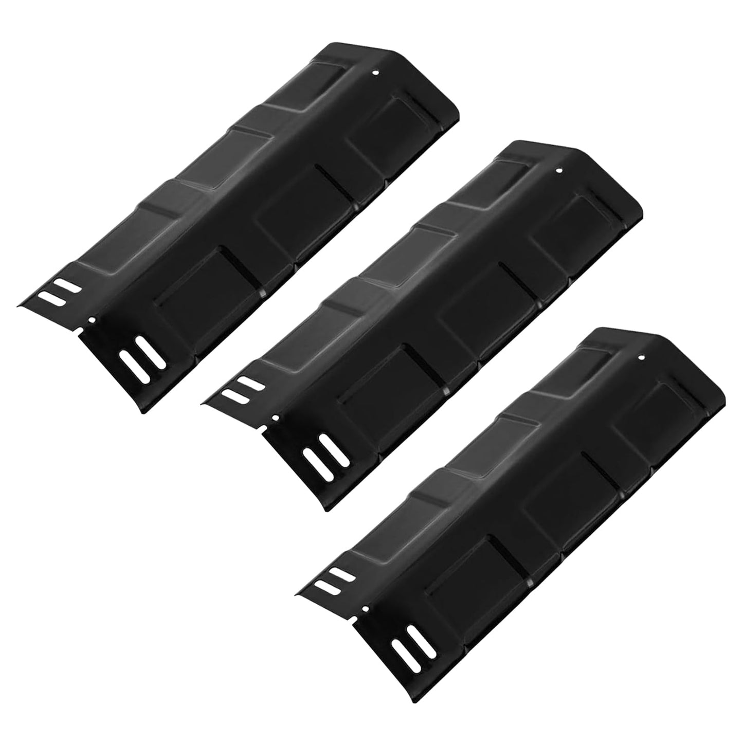 16 Inch Heat Plates Replacement Parts for Coleman G52201, G52202, G52203, G35304, G35304N, G35305, G35306 Gas Grill Models, Porcelain Steel Heat Shield Burner Cover, 3 Pack
