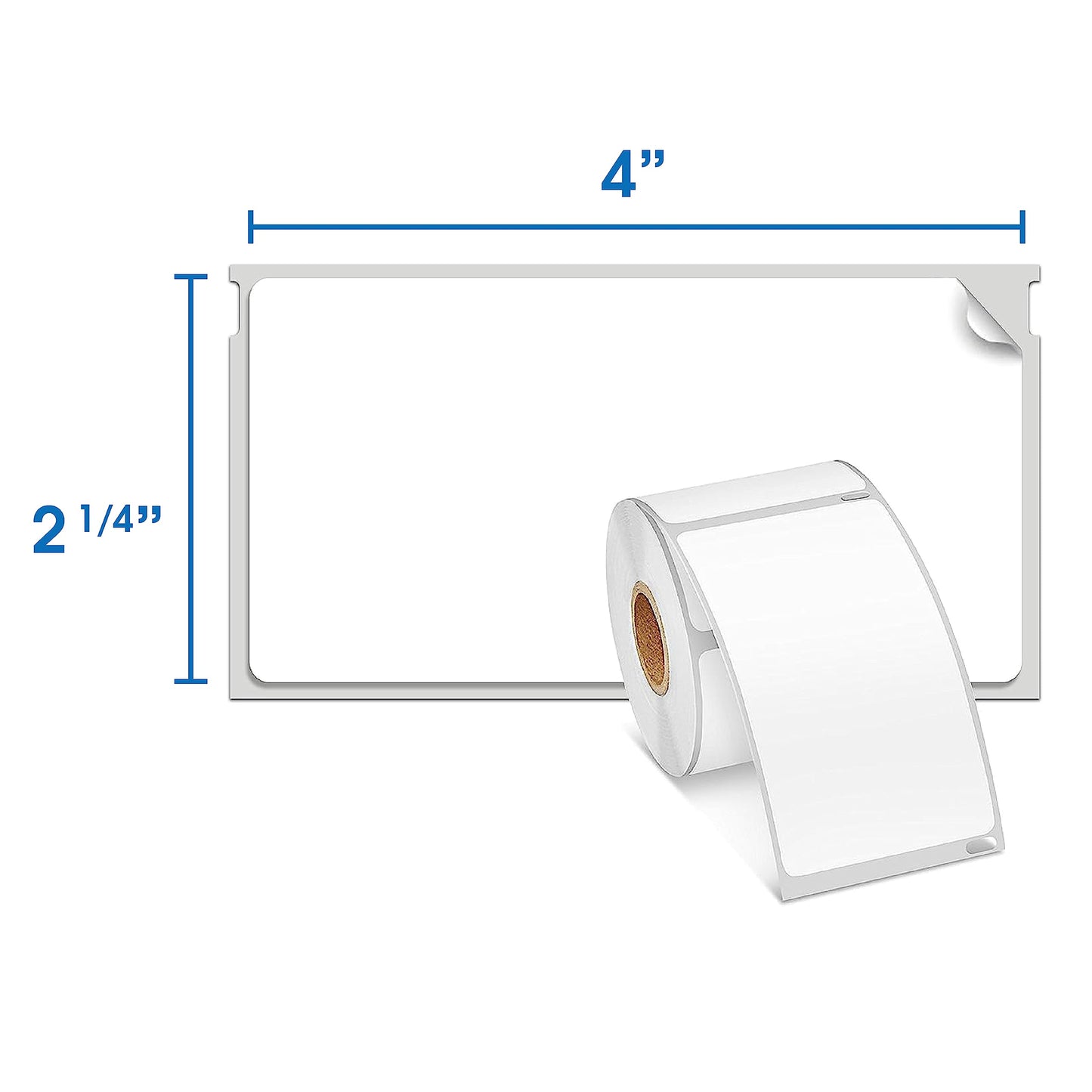 Spartan Industrial - 2-1/4" X 4" Replacement for DYMO 30857 (10 Rolls/2500 Labels) Direct Thermal Name Tag Badge Labels - Compatible with LabelWriter 450, 450 Turbo, 4XL Printers (NOT 550, 5XL)