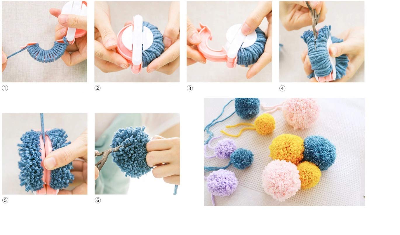 READAEER Knitting Loom Kit with Pompom Maker, Round Knitting Loom for Hat, Rectangular for Blanket Scarf Shawl, Knitting Loom Kit for Beginner