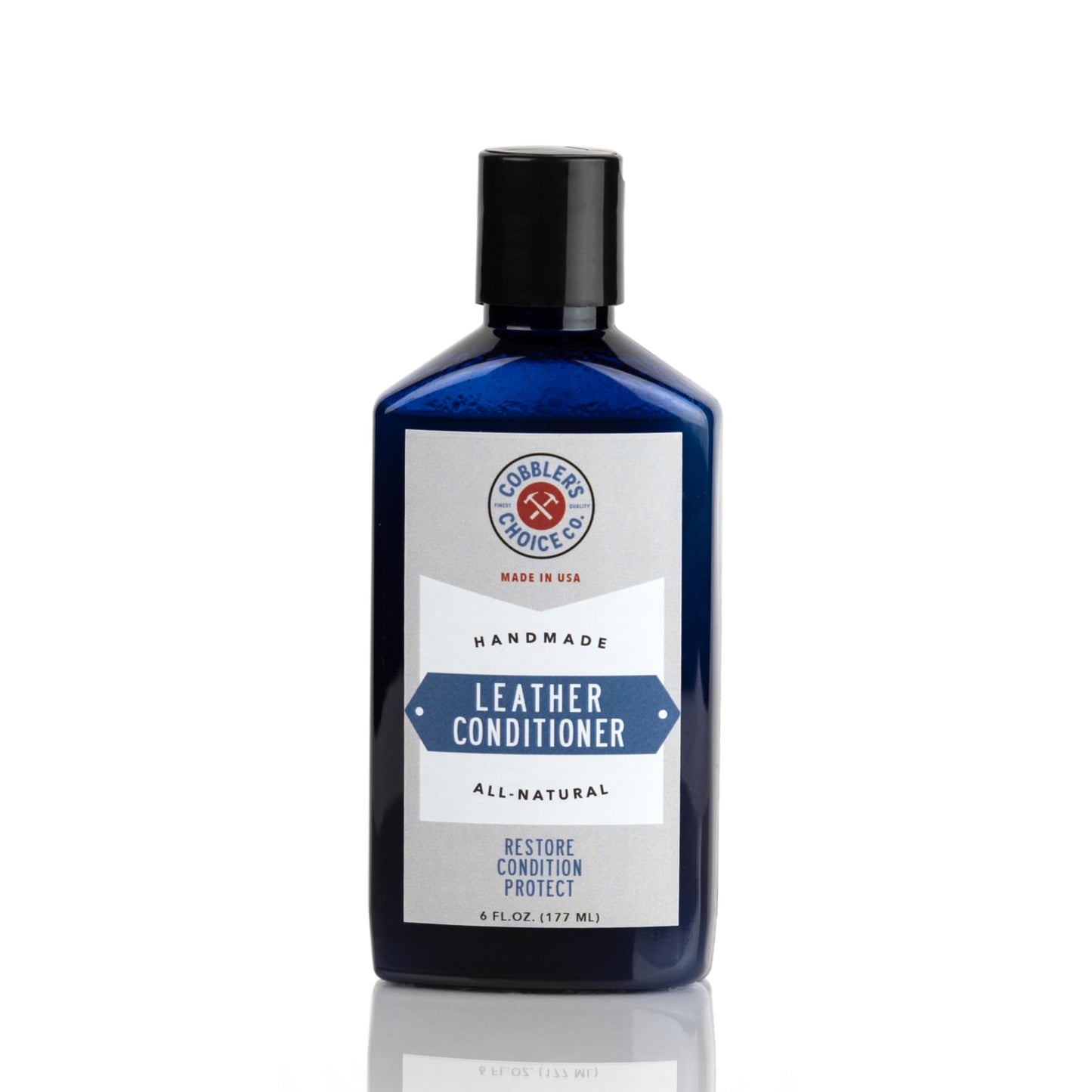All-Natural Leather Conditioner - Leather Restorer - Safely Conditions and Restores Leather (6oz (177 ML))