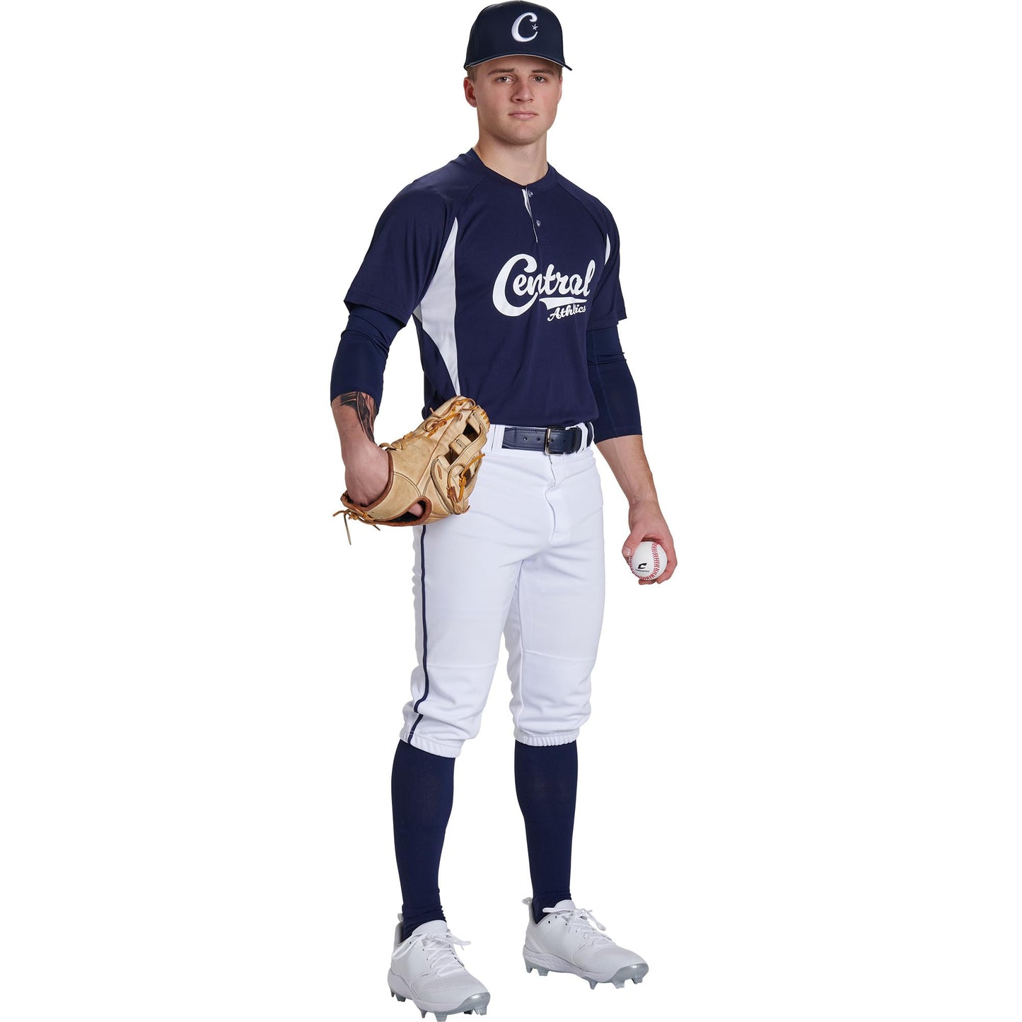 CHAMPRO Triple Crown 2.0 Baseball Knickers with Braid White, Black