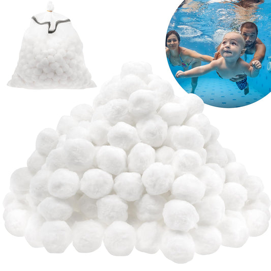 4.6 lbs Pool Filter Balls, Reusable Eco-Friendly Pool Sand Filter Replacement Fiber Filters Balls Swimming Pool Accessories for Swimming Pool Aquarium Filter Pump Fish Tank Sand Filters