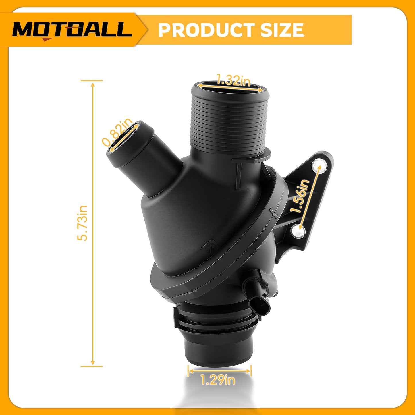 MOTOALL Engine Thermostat Compatible with BMW X1 X3 X4 X5 Z4 228i 320i 328i 428i 528i N20 2.0L Replaces # 11537588257, 11537633476, 11537633477, 11538635689
