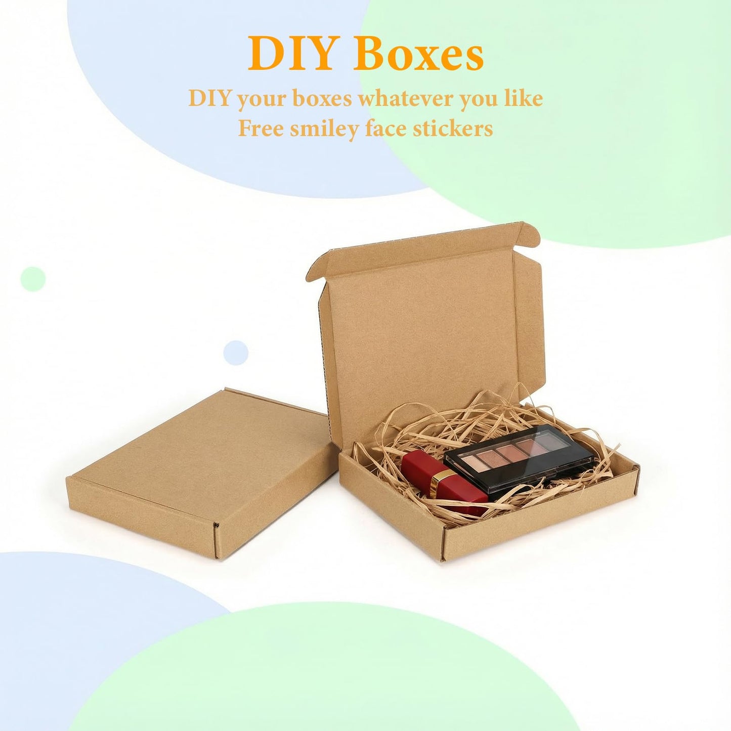MEBRUDY 7x5x1 Inches Shipping Boxes Pack of 100, Brown