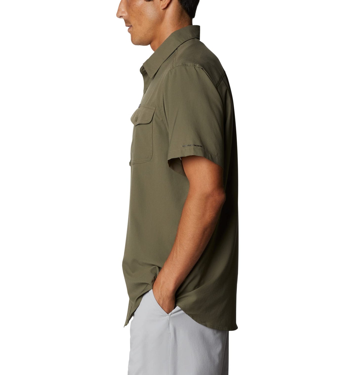 Columbia Men's Utilizer II Solid Short Sleeve Shirt, Stone Green, Medium