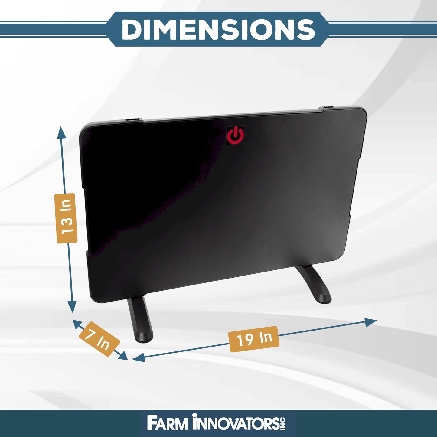 Farm Innovators 2-In-1 Radiant 200-Watt Chicken Coop Panel Heater Converts to 50W Brooder Heater for Chicks, Free Standing or can be Wall Mounted, Hung or Used Horizontally