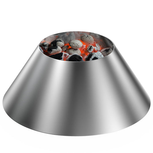 only fire Stainless Steel Charcoal Briquet Holder BBQ Whirlpool for Weber Kettle, WSM Smoker, Big Green Egg Grills