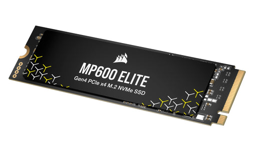CORSAIR MP600 Elite 1TB M.2 PCIe Gen4 x4 NVMe SSD – M.2 2280 – Up to 7,000MB/sec Sequential Read – High-Density 3D TLC NAND – Black