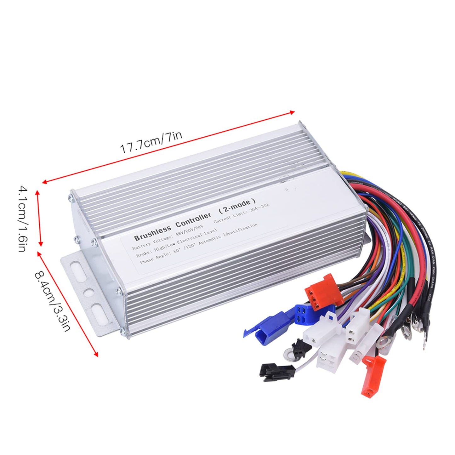 Electric Motor Controller, 48V 60V 64V 1000W‑1500W Electric Brushless Speed Motor Controller for Electric Scooter