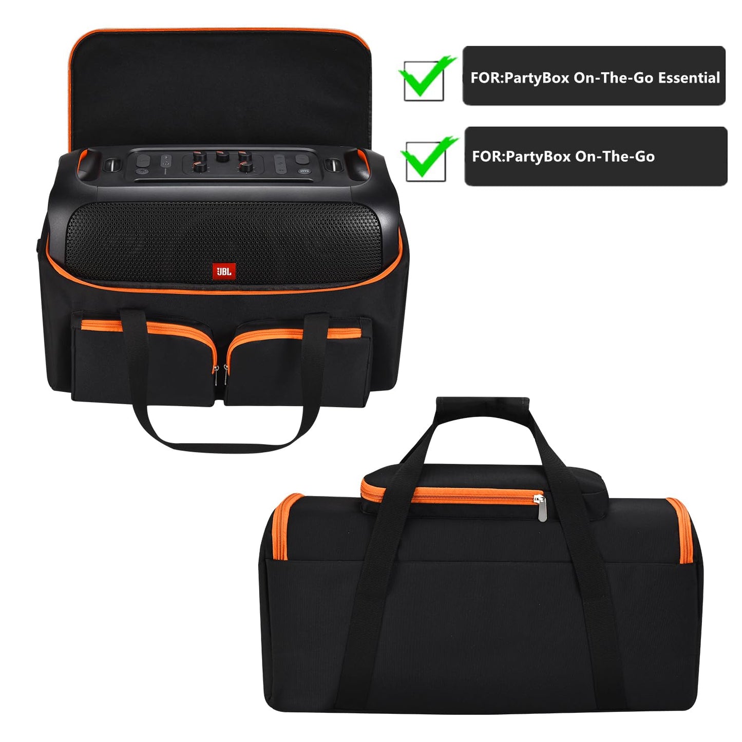 PISOSN Travel Storage Bag Carrying Case Compatible with JBL PartyBox On The Go Essential/PartyBox On The Go Portable Party Speaker
