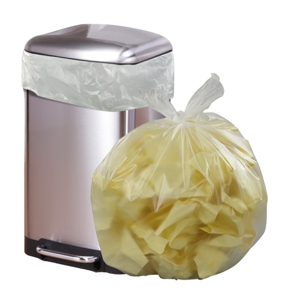 Vababa 225 Bags 13 Gallon Clear Tall Kitchen Trash Bags Garbage Bags