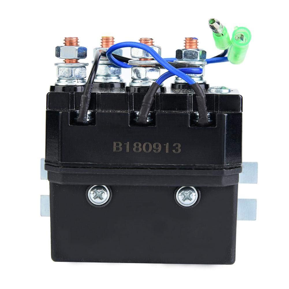Winch Solenoid Relay, Winch Contactor Reversing Relay for 1500-5000lb ATV UTV Winches