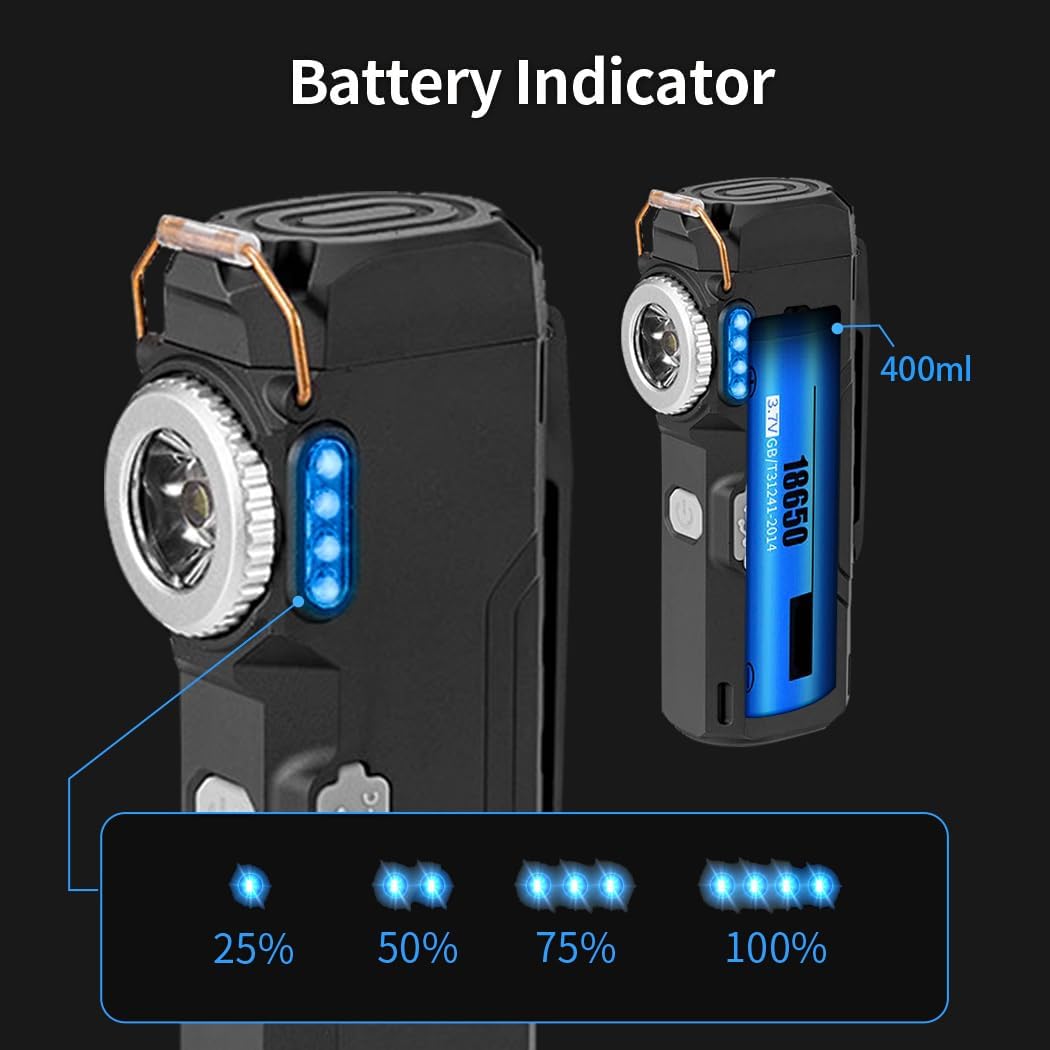 BY-J Electric Lighter with Digital Display and Flashlight - Type C Smart Fast Charge, Plasma Arc, Waterproof and Windproof Flameless Cool for Camping, Hiking, Outdoor Activities, Black