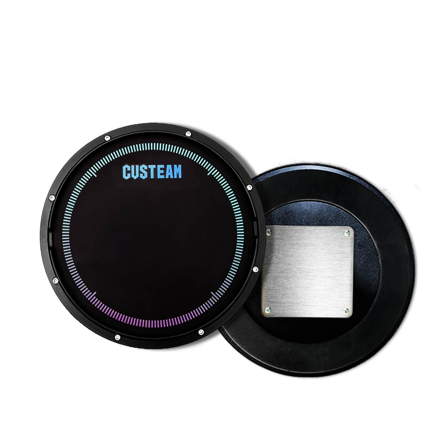 CUSTEAM Snare Drum Practice Pad 12inch - Silent Drum Pads - Practice Pads for Drummers with Adjustable Snare Simulator - Perfect for Drummer Practice, Portable and Durable