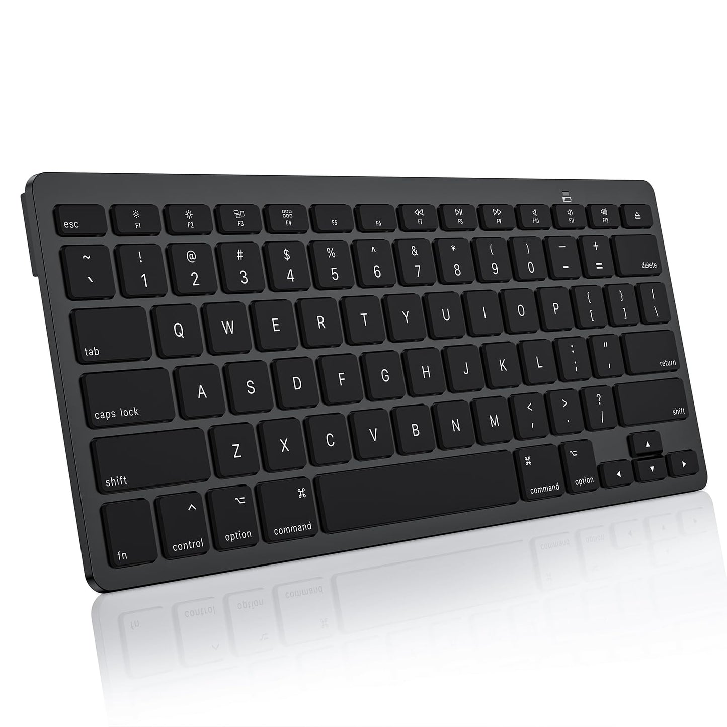 Bluetooth Keyboard for Mac, OMOTON Compact Wireless Keyboard Compatible with MacBook Pro/Air, iMac, iMac Pro, Mac Mini, Mac Pro Laptop and PC,Black