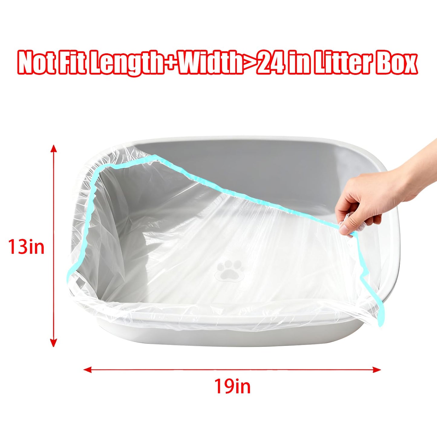 XUEPETT 120 Pack Cat Litter Box Liners with Drawstring, Heavy Duty Waste Drawer Liners Bags Replacement Compatible with Litter Robot 4 and 3, 10-12 Gallons of Capacity, LB-120