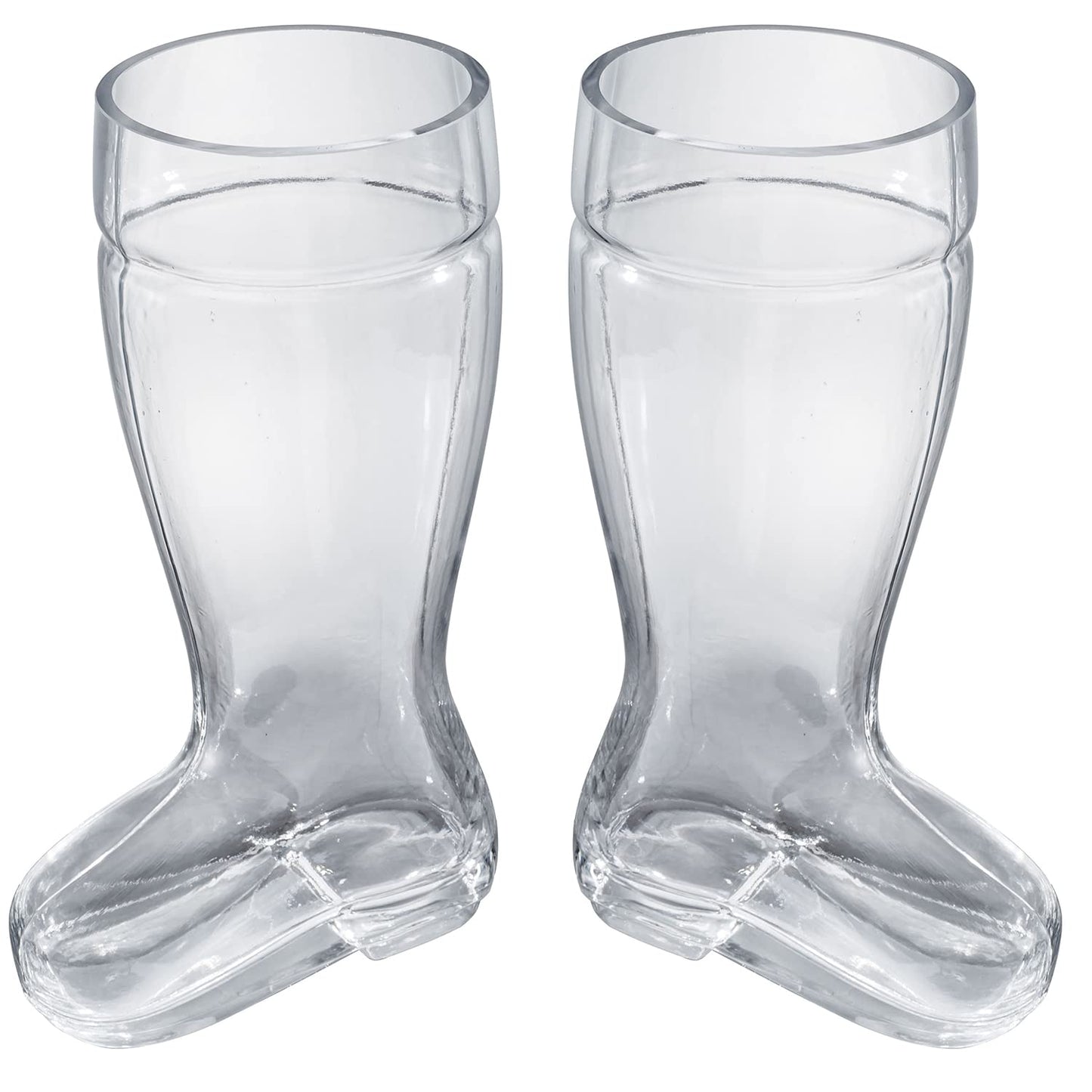 2 Liter Beer Boot Glass Set - Novelty Oktoberfest Drinking Beer Boots/Vases - Set of 2 - MyGift®
