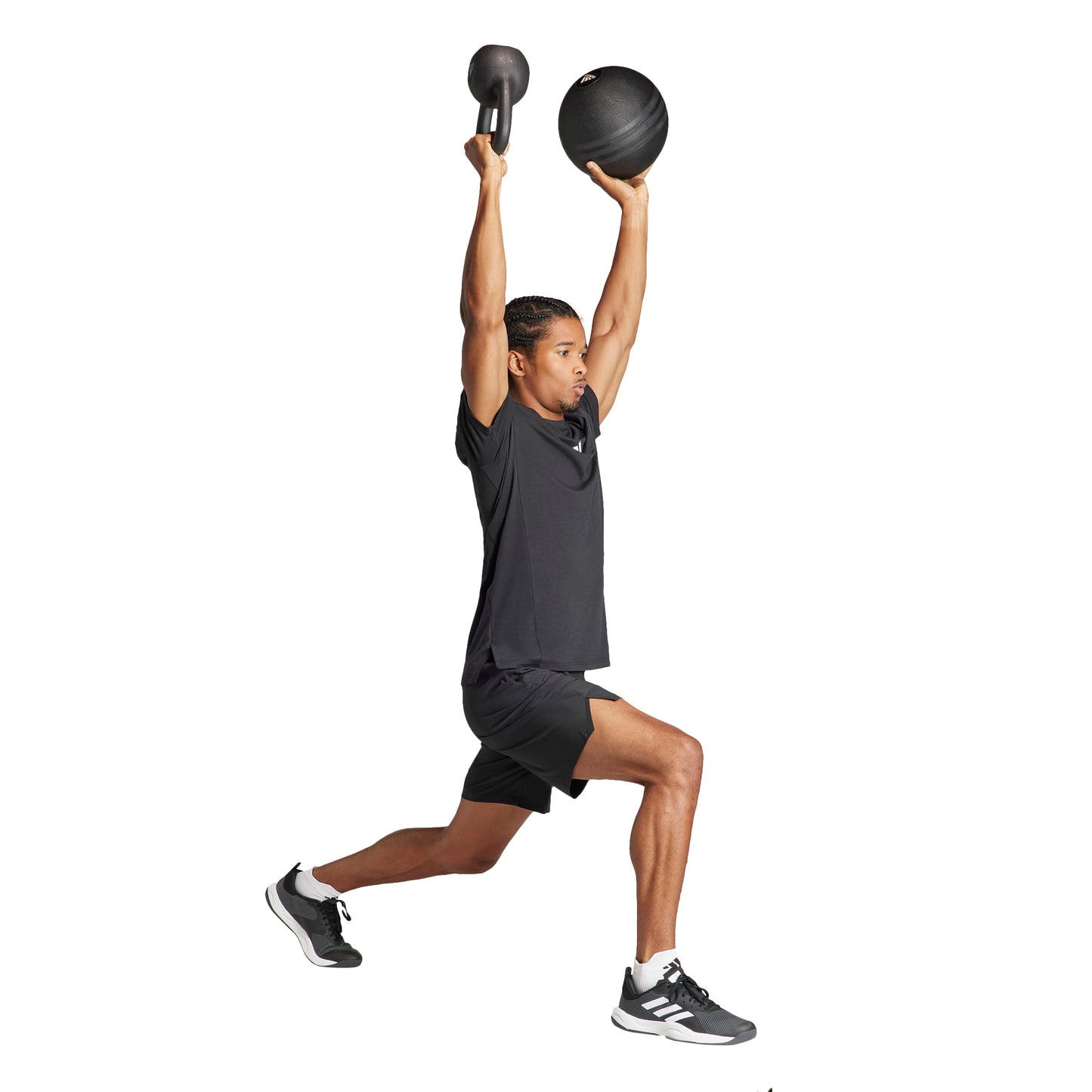 adidas Men's Designed for Training Workout T-Shirt, Black, XX-Large