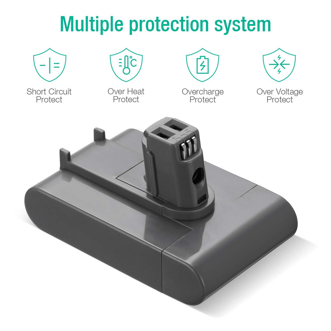 Dutyone DC31 Type A 4.0Ah 22.2V for Dyson Battery Replacement, Compatible with Dyson Replacement Battery DC34 DC35 DC44 (Not Fit Type B, DC44 MK2) 917083-01 Handheld Vacuum Lithium ion Battery
